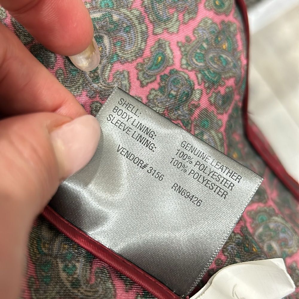 Wilson’s Leather lined genuine leather coat jacketet - Picture 5 of 6